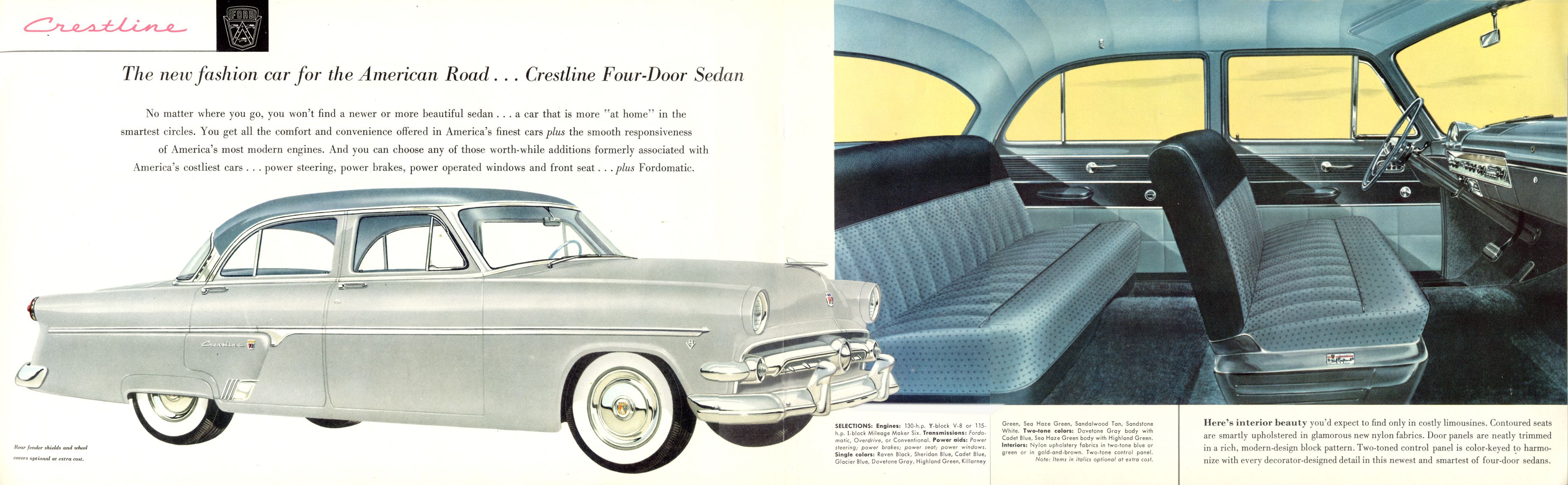 1954 Ford Brochure Page 1
